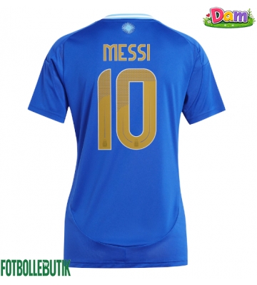 Argentina Lionel Messi #10 Bortatröja Kvinnor Copa America 2024 Kortärmad